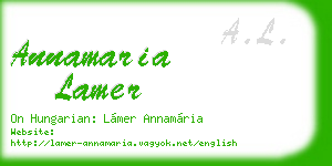 annamaria lamer business card