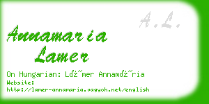 annamaria lamer business card